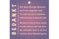 bedankt